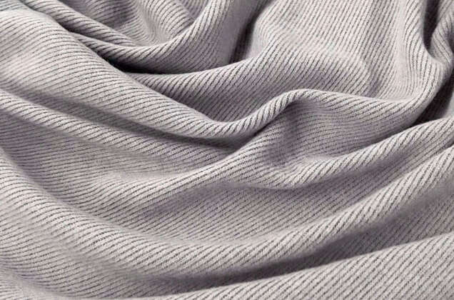 Трикотаж с вискозой ворсовый, дымчато-серый (310) 7