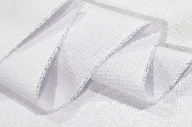 Вафельное полотно мелкая клетка, иссиня-белое, 150 см 2