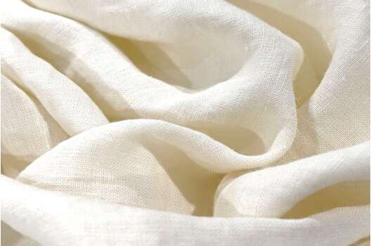 Лен с вискозой костюмный 20С161 (1442) эффект мятости, молоко