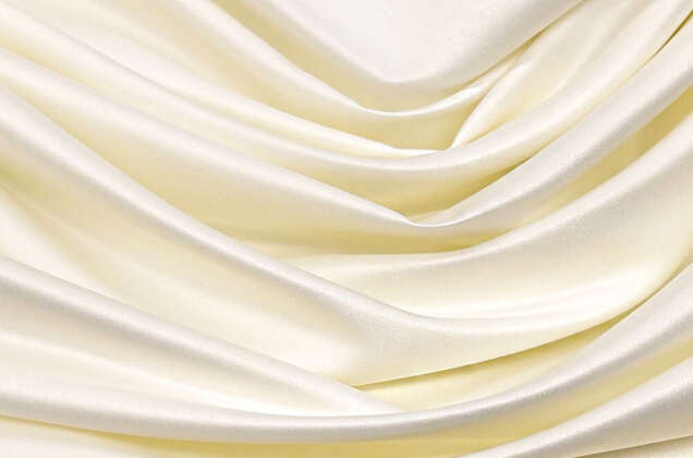 Свадебный сатин матовый AKSOY, экрю, 160 см, Турция