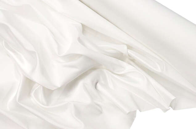 Свадебный сатин матовый AKSOY, молоко, 320 см, Турция