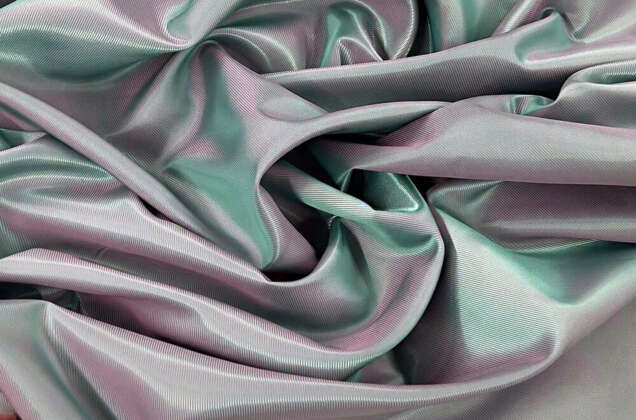 Подкладочная ткань с вискозой (S009/1265), рубчик розовый/полынь