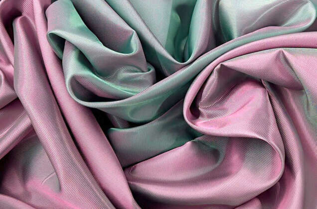 Подкладочная ткань с вискозой (S009/1265), рубчик розовый/полынь 2