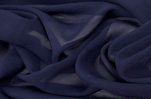 Шифон light, темно-синий