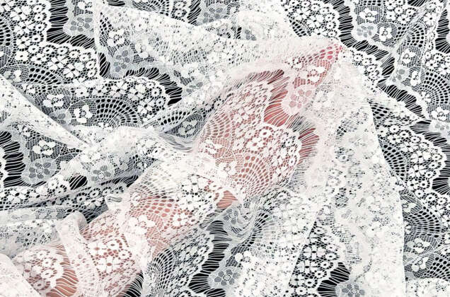 Гипюр Реснички, белый