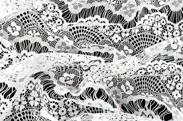 Гипюр Реснички, белый 2