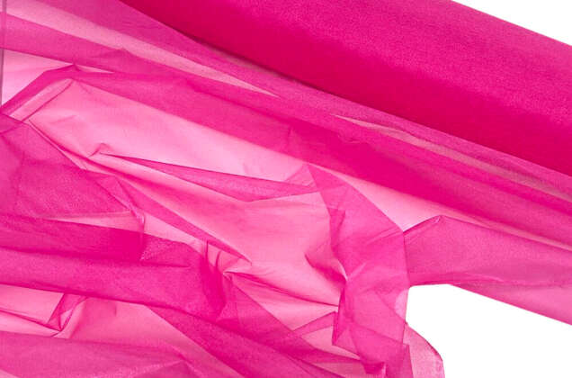 Органза металлик, маджента
