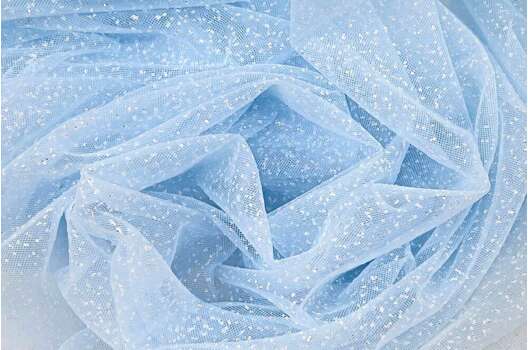 Фатин с глиттером Angel, полярный ветер, 300 см, арт.68