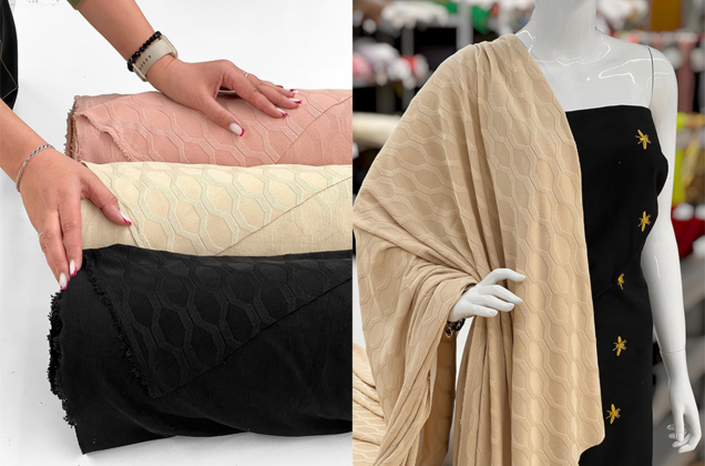 Трикотажное полотно, бежевое 6