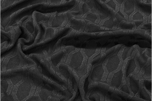 Трикотажное полотно, черное