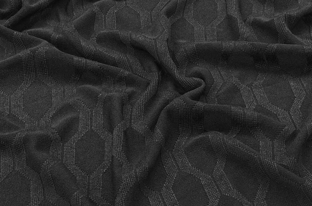 Трикотажное полотно, черное 1