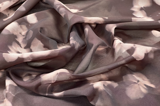 Блузочно-плательная ткань, лиоцелл, коричневая 4