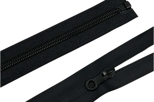 Молния спиральная MaxZipper водонепроницаемая черная, тип 7, разъемная, 80 см