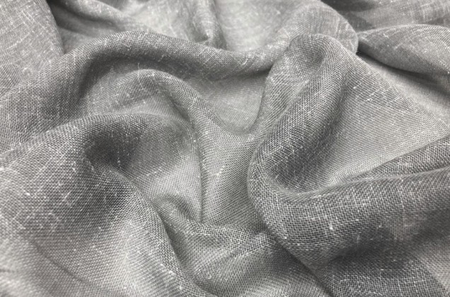 Тюль серии Siena с утяжелителем, серый, 300 см, Турция