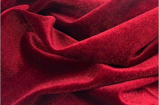 Бархат стрейч, бордовый