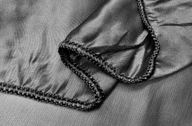 Креп Органза 290 см с утяжелителем, серый графит, 290 см, Турция 3