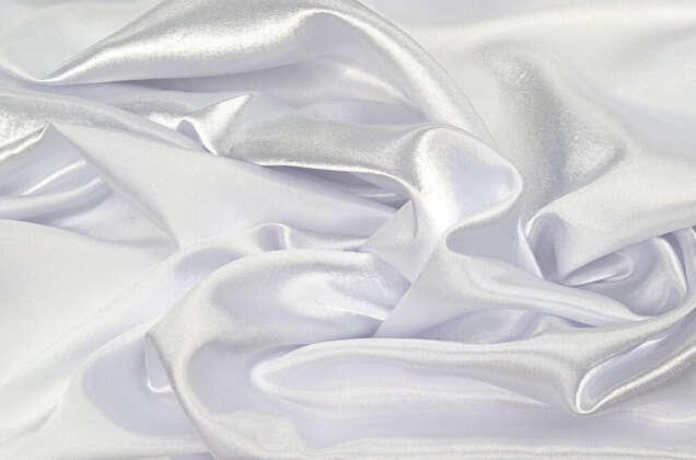 Креп-сатин, белый