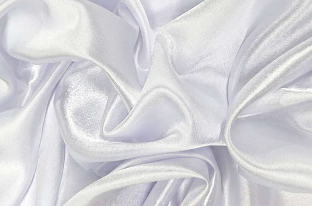 Креп-сатин, белый 1