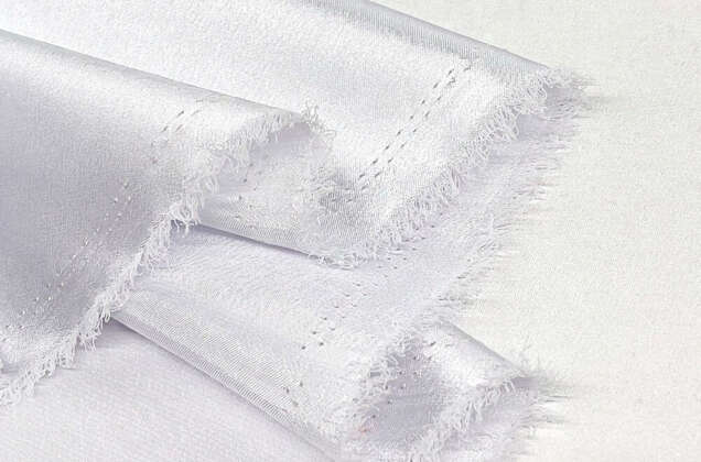 Креп-сатин, белый 2