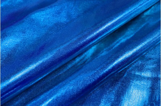Парча стрейч, синий василек, 170 гр
