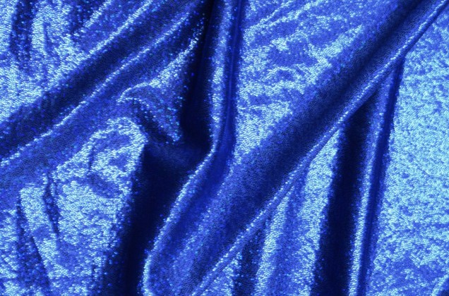 Голограмма диско синий, мелкий рисунок