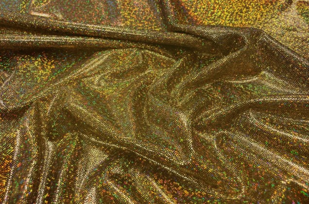 Голограмма диско золото на черном, мелкий рисунок 2