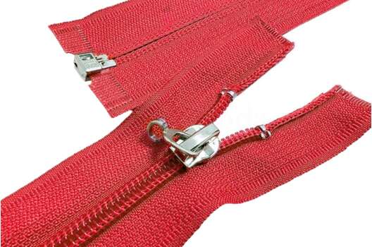 Молния спиральная, 80 см, тип 5, разъемная, цвет 147 (красный)