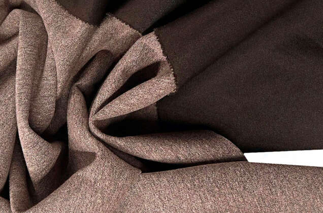 Неопрен с хлопком, меланж серо-коричневый