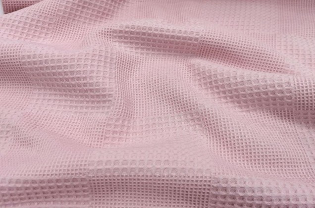 Вафельное полотно нежно-розовое 4049 1