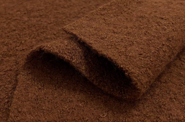 Пальтовая ткань Лоден, коричневый 3