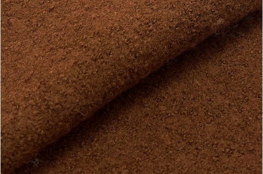 Пальтовая ткань Лоден, коричневый