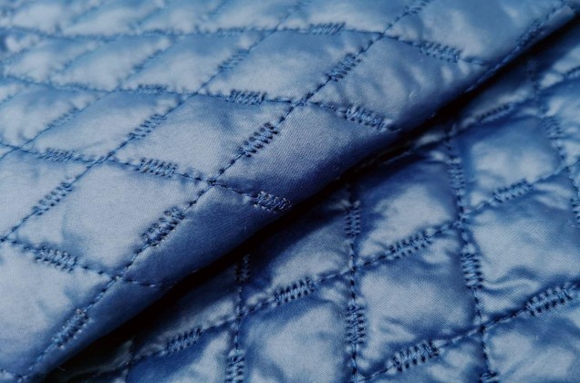 Курточная ткань на синтепоне, темно-синий 2