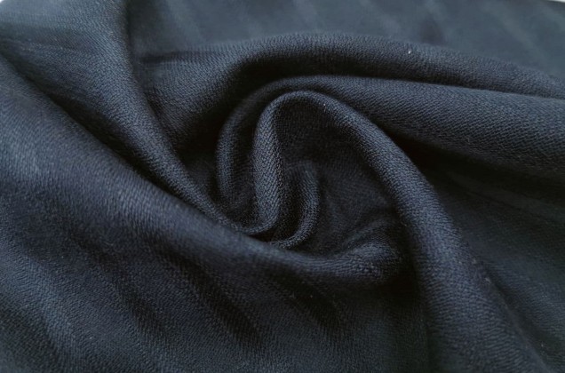 Костюмная ткань темно-синяя полоска, 14с41