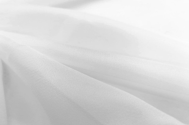 Креп вуаль, белый, с утяжелителем, 290 см, Турция 4