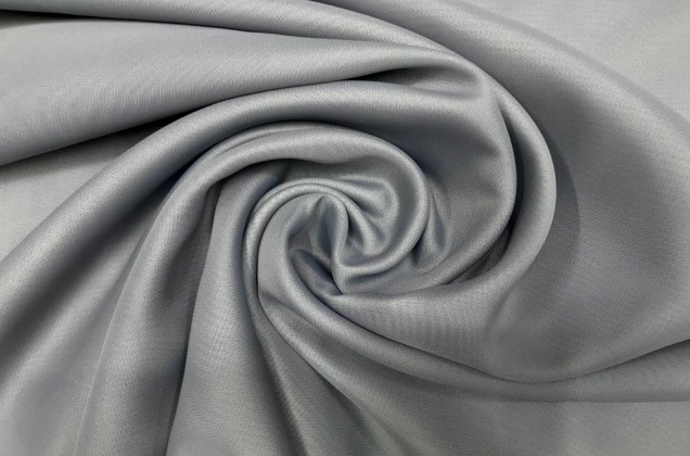 Креп вуаль, серый, с утяжелителем, 290 см, Турция