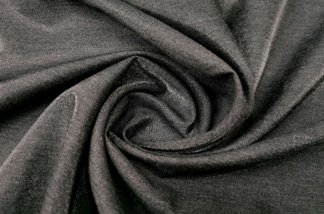 Костюмная ткань, темно-серая с начесом, Италия