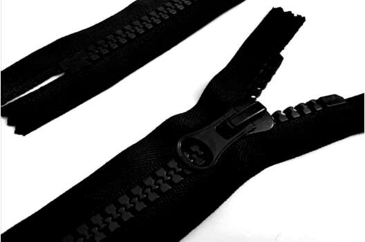 Молния трактор, 16 см, черная, тип 10, неразъемная