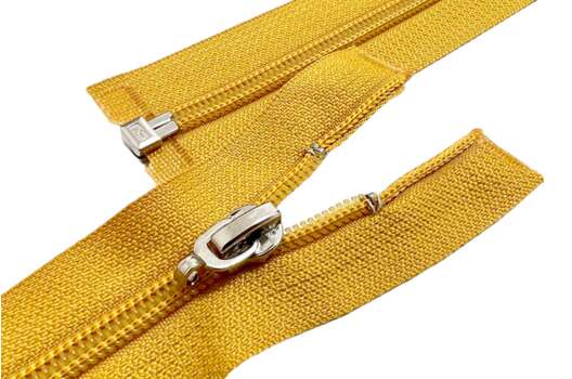 Молния спиральная, 70 см, тип 5, цвет 116 (горчица), разъемная