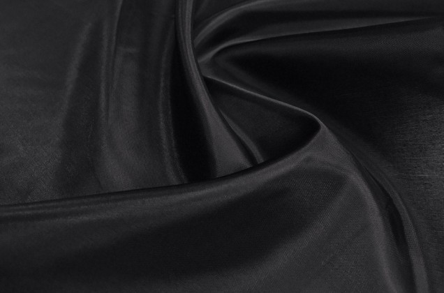 Ткань подкладочная нейлон, чёрный цвет - купить в интернет-магазине оптом и  в розницу | «Ткани GlamurModa», доставка по всей РФ