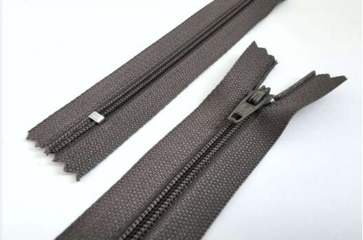 Молния брючная, 18 см, цвет 297 (серо-коричневая)