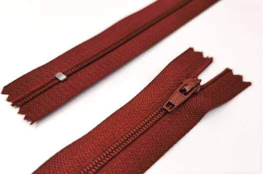 Молния брючная, 18 см, цвет 433 (бренди)