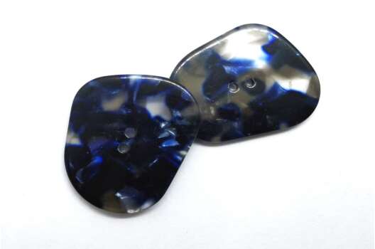 Пуговица полимерная 2 прокола, 2.5х3 см, ПЛ-01