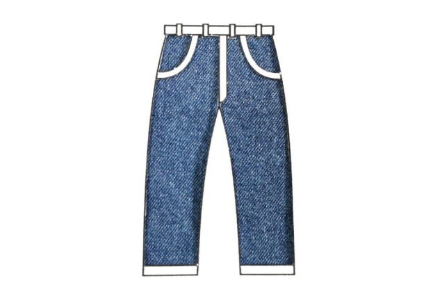 Стильный джинс синий (medium) С-5 3
