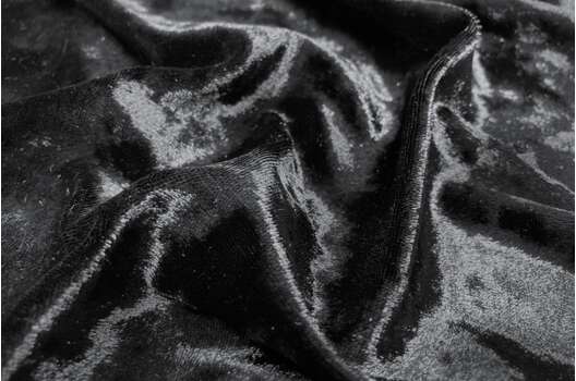 Бархат крэш (мрамор) черный, арт. 53