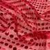 Пайеточная ткань Копейка цвет: красный