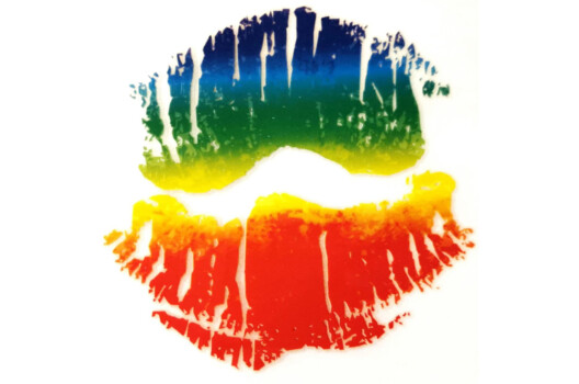 Термонаклейка Raibow Lips 9х9 см