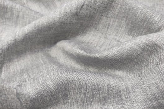 Лен сорочечный 03С68 (413), светло-серый меланж