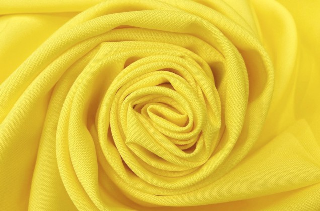 Габардин Фуа [Fuhua] лимонно-желтый, цвет 110