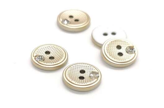 Пуговица пластиковая на два прокола, 12.5 мм, К-07