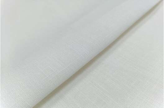 Лен костюмный 15С560, белый цвет